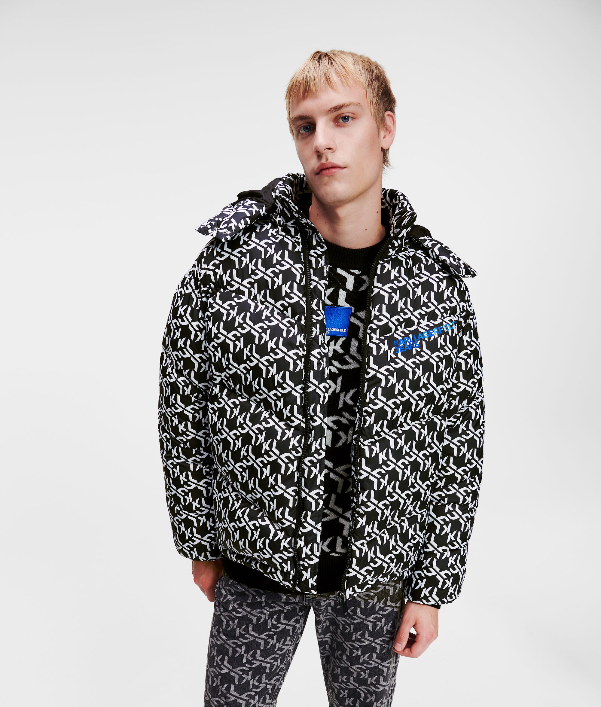 (image for) High Quality KLJ MONOGRAM PUFFER JACKET